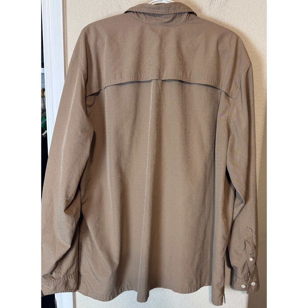 Eddie Bauer Vented Outdoor Fishing Shirt Mens Size 2XL Beige Long sleeve tan - Picture 4 of 6